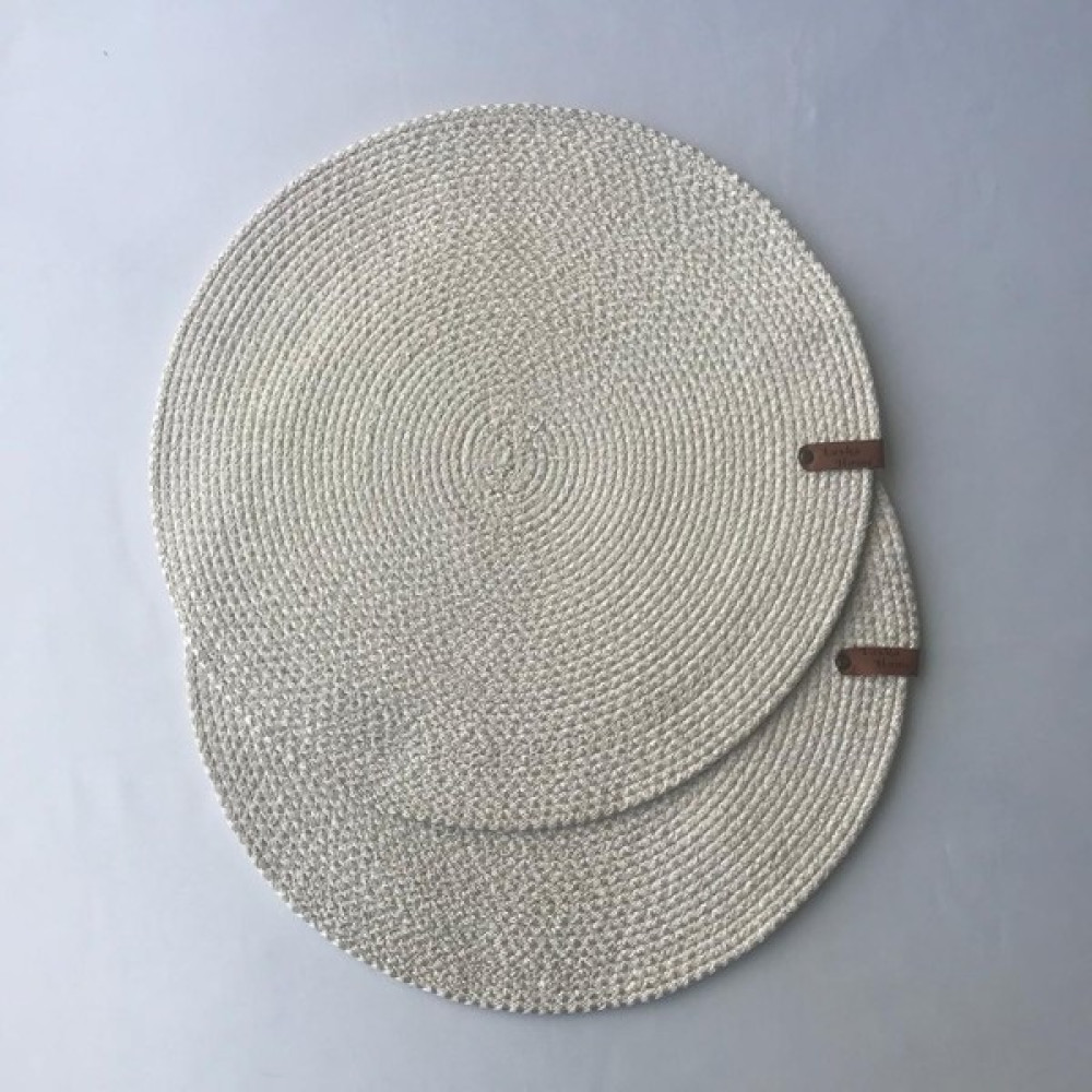 Layka Home 2'li Yıkanabilir Krem Hasır Örgü Bambu Amerikan Servis Supla - 37 x 37 cm Amerikan Servis Fiyatı
