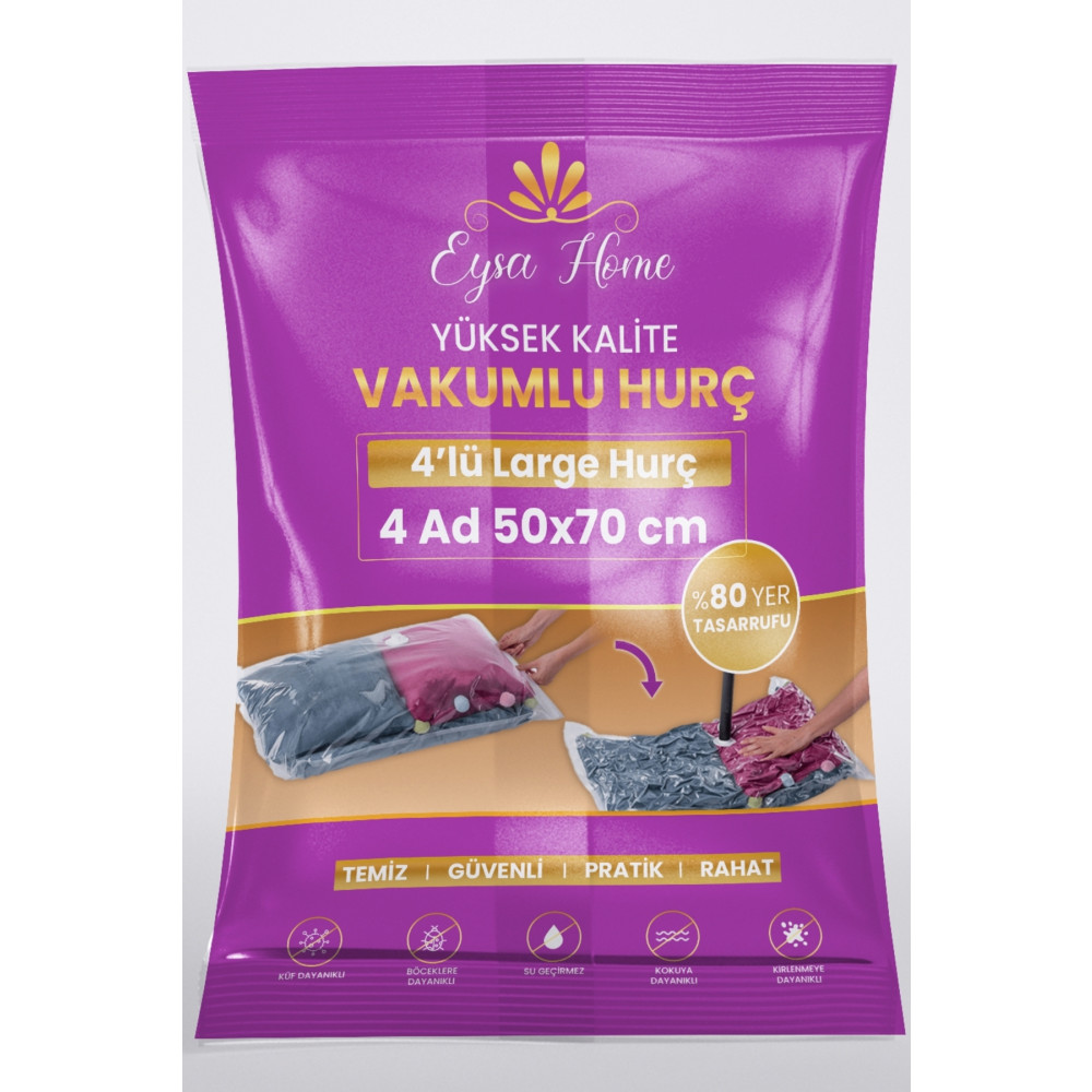 Layrol 4lü Large Vakumlu Poşet (Vakumlu Hurç) Hurç Fiyatı