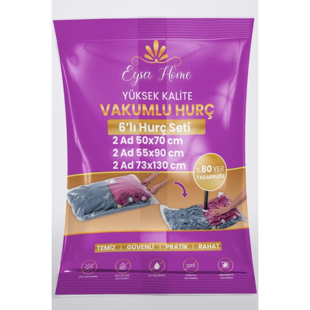 Layrol 6'lı Vakumlu Poşet Seti (Vakumlu Hurç) - 6 lı Set Hurç Fiyatı