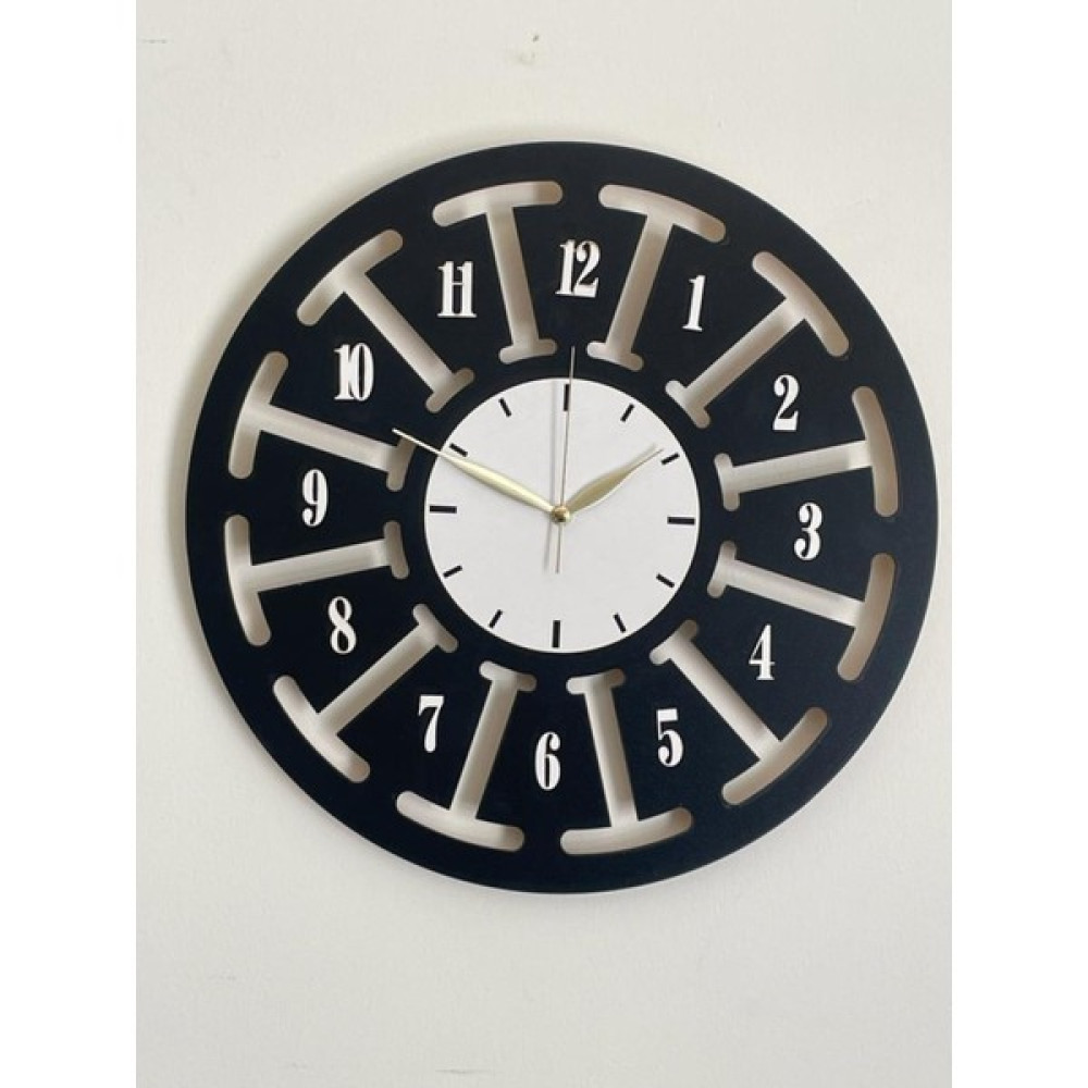 Lazer Kesim Dekoratif Duvar Saati 40X40 cm Dekoratif Saat Fiyatı