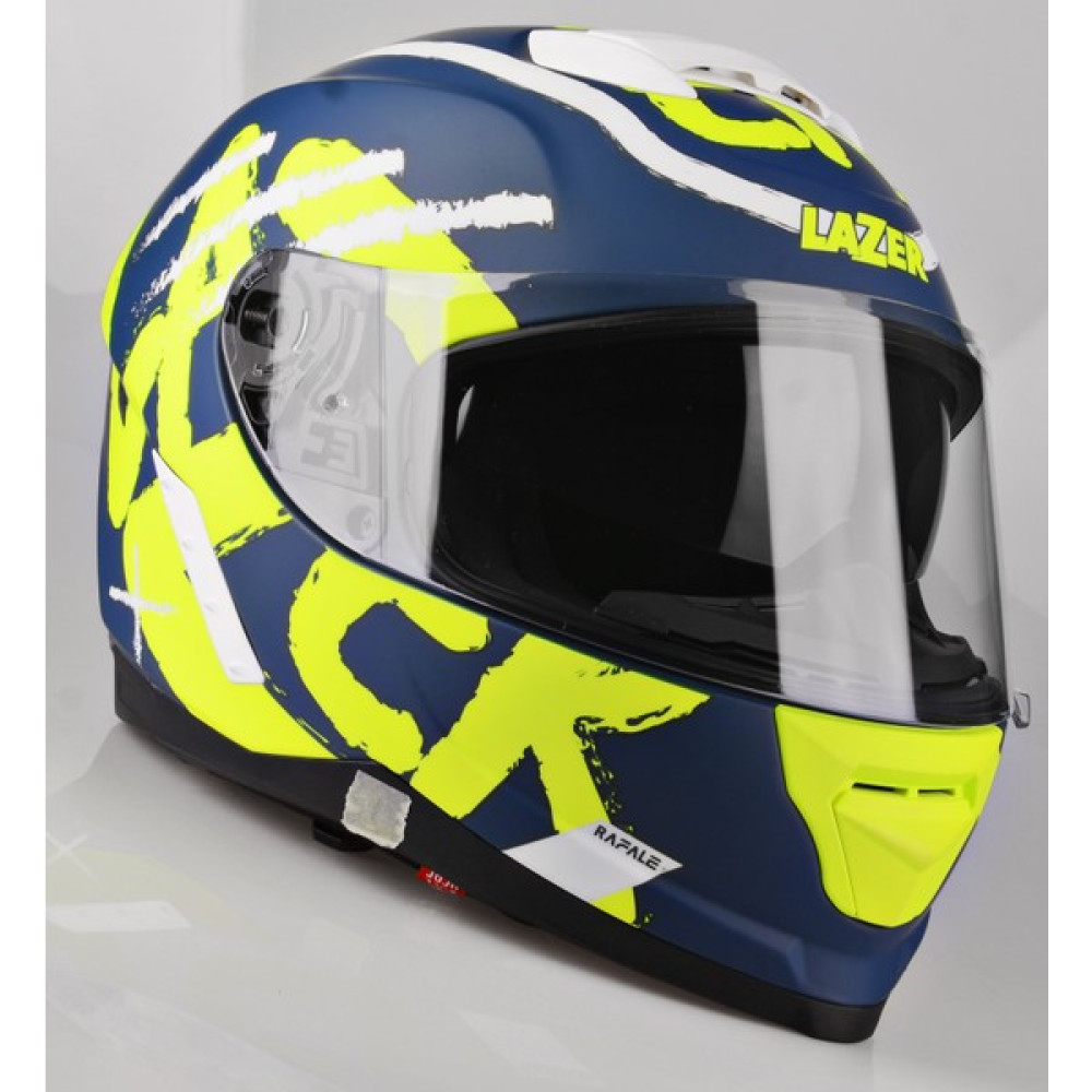 Lazer Rafale Kapalı Kask Mat Neon Sarı Mavi XXL - 2XL Oto Boyaları Fiyatı