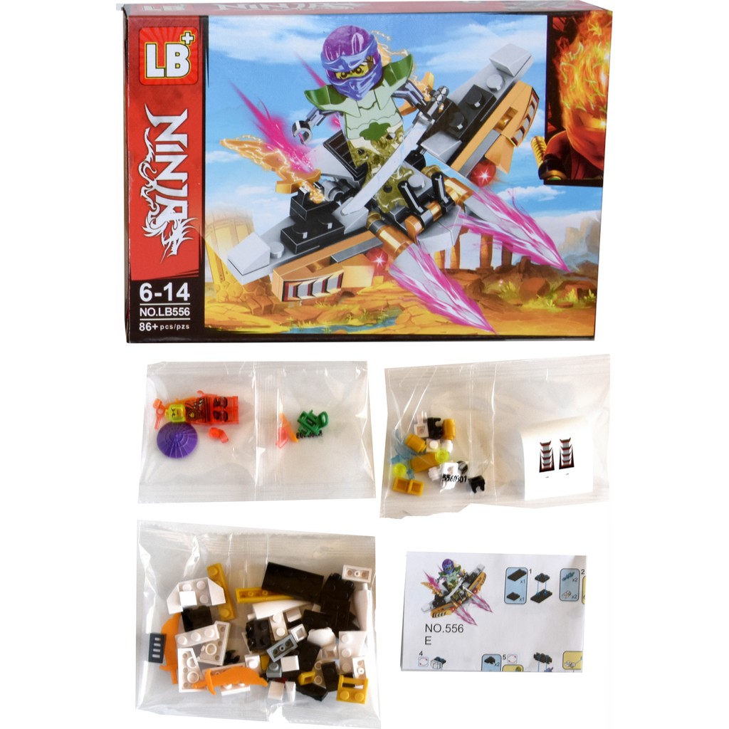 LB Ninja Blok Yapılandırma Seti 86 Parça Parçalı Setler Ninjago Karakter Uçak Diğer Fiyatı
