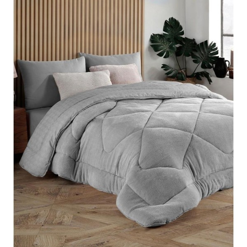 Lbm Tekstil Çift Kişilik Peluş Welsoft Yorgan - 0315 Gri - 195 x 215 cm Yorgan Fiyatı