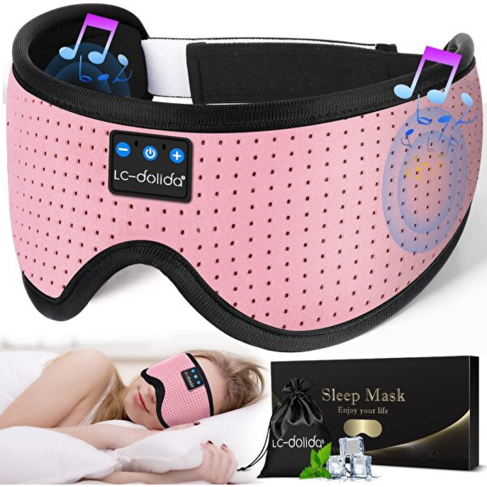 LC-Dolida 3d Uyku Maskesi Bluetooth Kablosuz Müzik Klasik Pembe Bluetooth Kulaklık Fiyatı