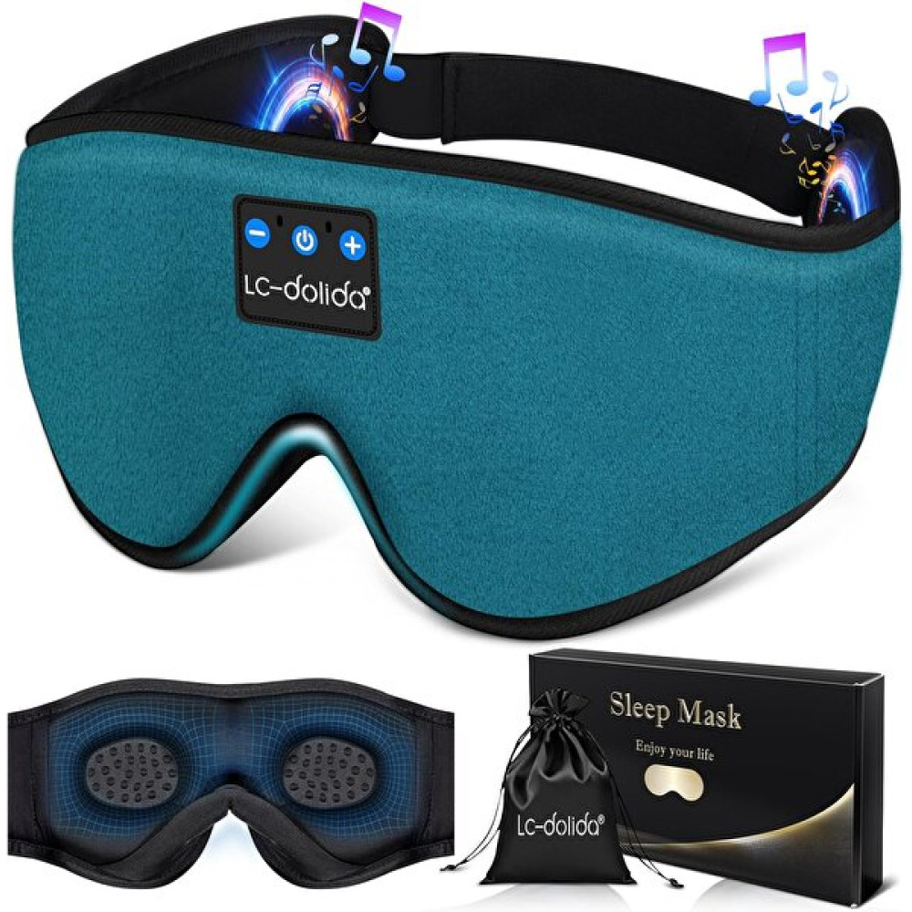 LC-Dolida 3D Uyku Maskesi Bluetooth Kablosuz Müzik Mavi Bluetooth Kulaklık Fiyatı