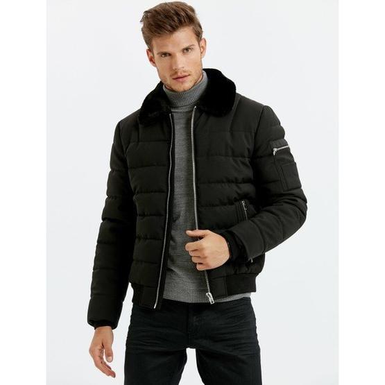 LC Waikiki 8W2500Z8 Siyah Erkek Şişme Mont