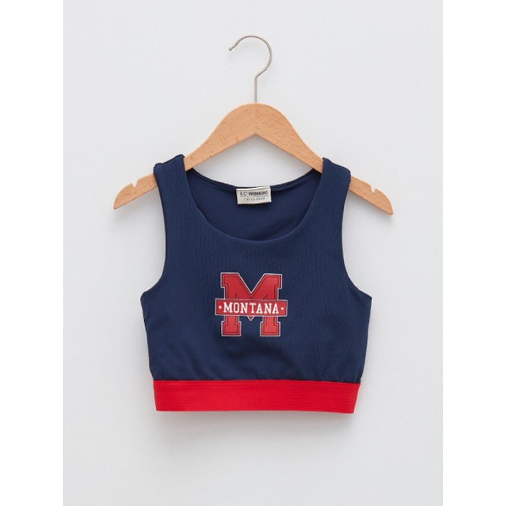 LC Waikiki Lcw Kids Bisiklet Yaka Baskılı Kız Çocuk Büstiyer Kız Çocuk Bluz Fiyatı