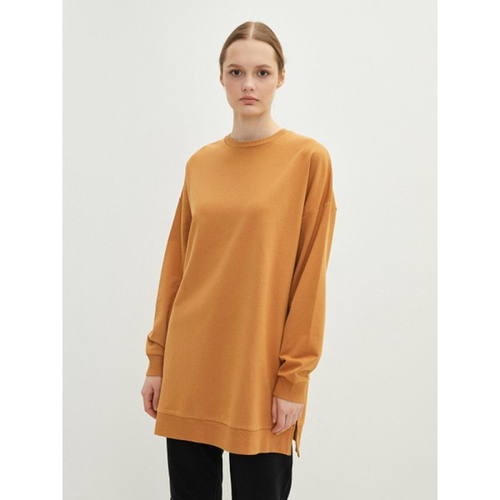 LC Waikiki Lcw Modest Bisiklet Yaka Düz Uzun Kollu Kadın Sweatshirt Tunik Kadın Pantolon Fiyatı