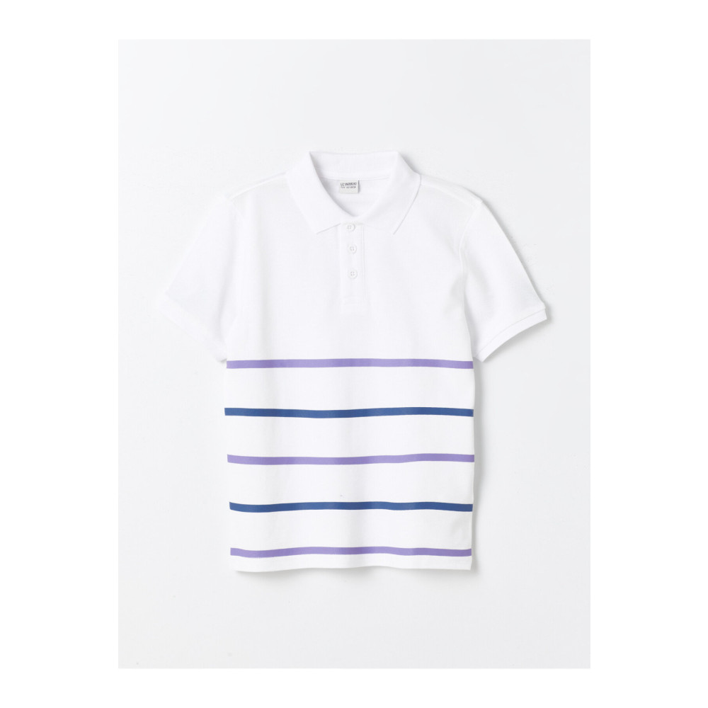 LC Waikiki Polo Yaka Çizgili Kısa Kollu Erkek Çocuk Tişört 7-8 Yaş Beden Bayan T-shirt Fiyatı