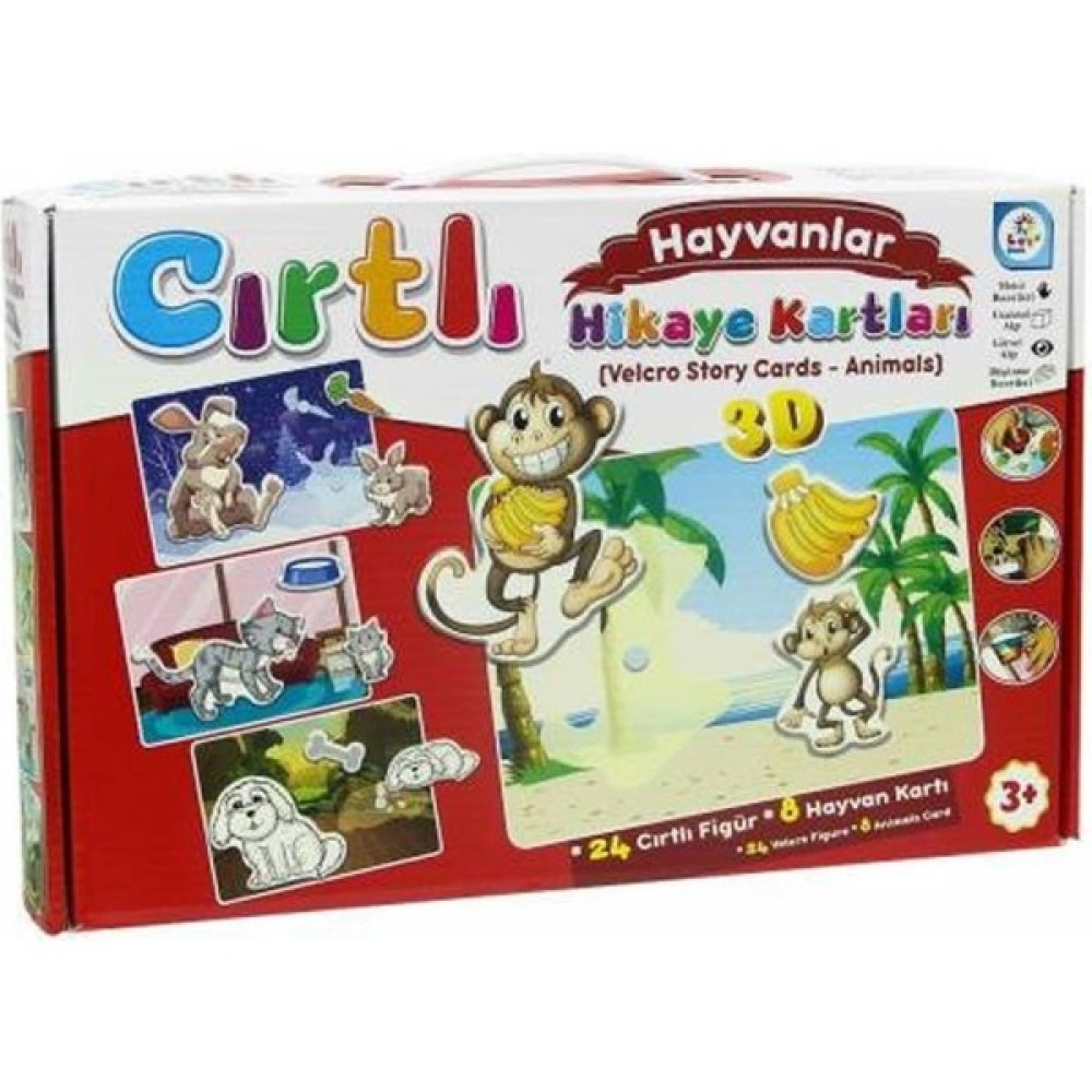 LC7205 Laço, Cırtlı Hikaye Kartları Hayvanlar Eğitici Oyuncak Fiyatı