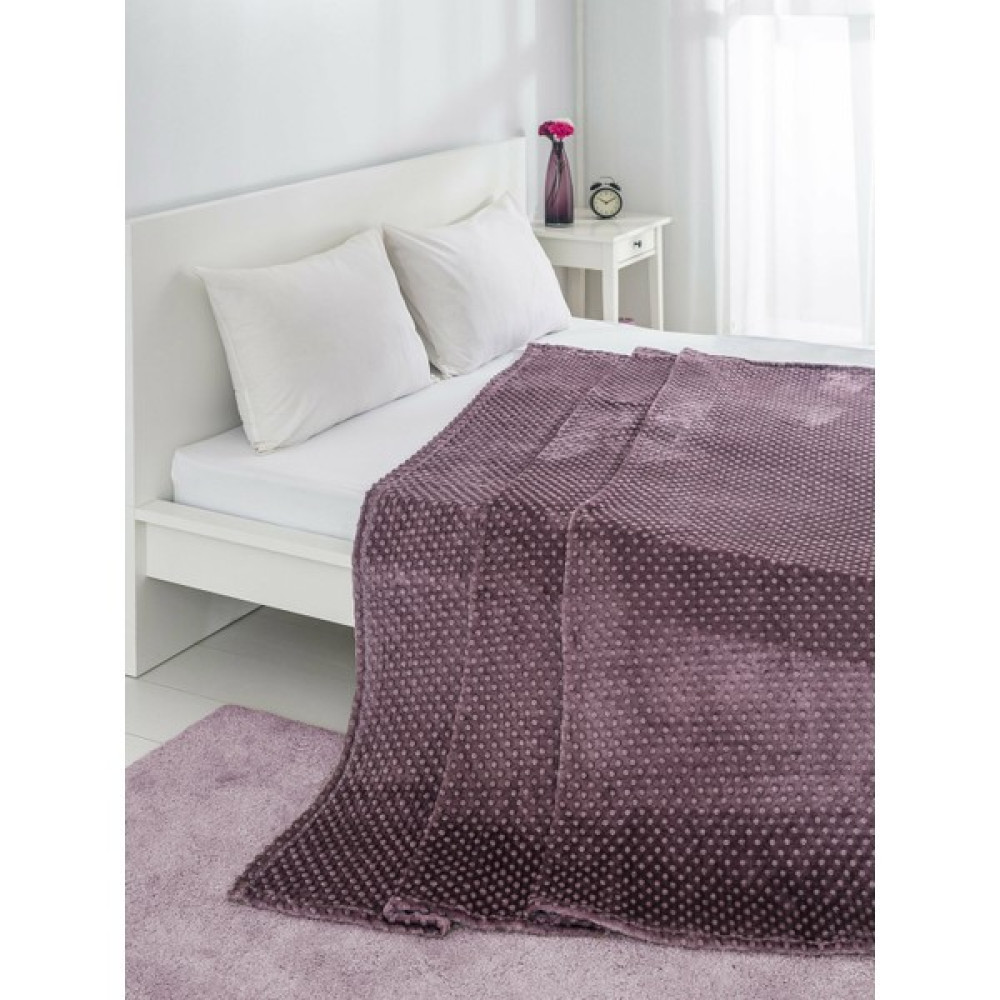 LCW Home Lc Waikiki Çift Kişilik Battaniye - 200 x 220 cm - Mürdüm Battaniye Fiyatı