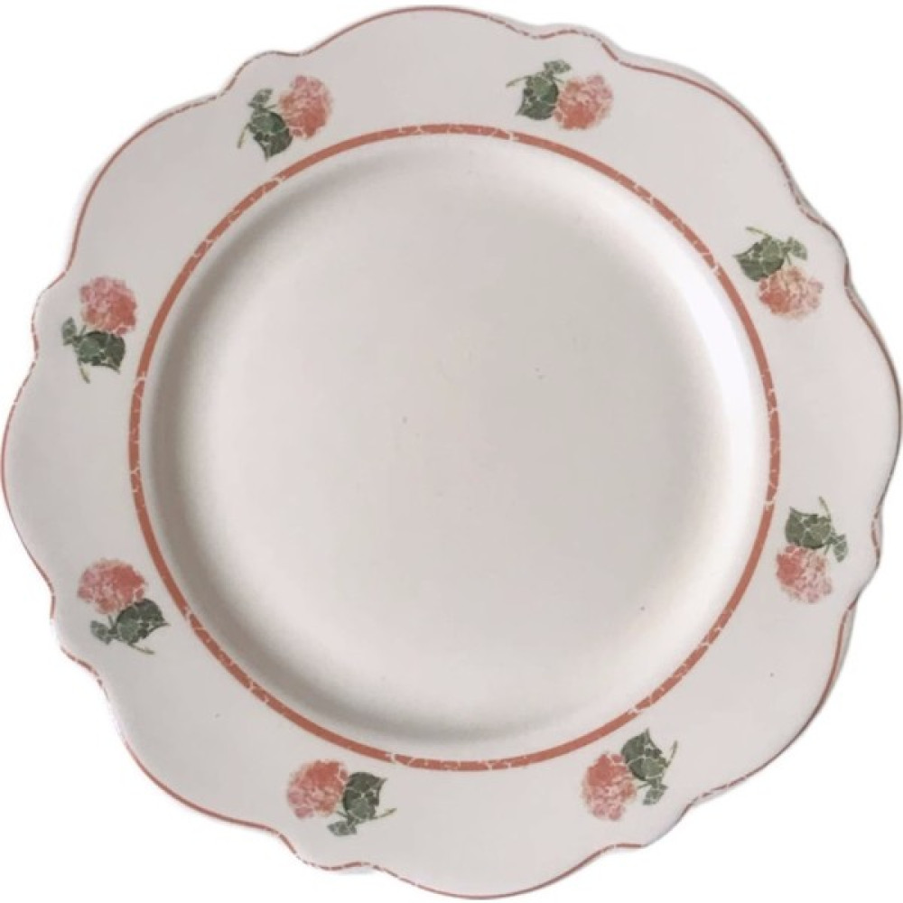 lcweibaisi Seramik Yemek Tabağı Retro Çiçekli Kahvaltı Tabağı Tatlı Tabağı Meyve Salatası Tabağı Beyaz Tabak Ev Yemeği Düz Tabak Derin Tabak (Yurt ... Mutfak Gereçleri Fiyatı