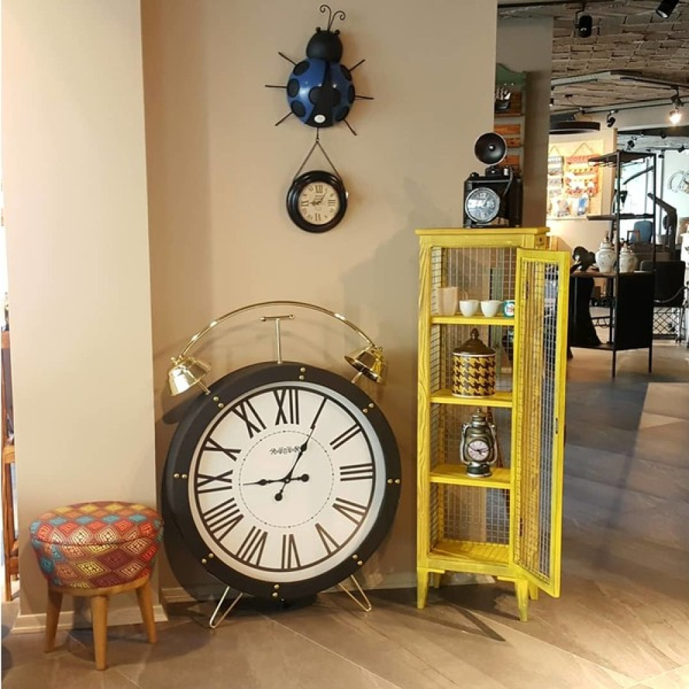 Le Atölye 4 Bölmeli Büyük Boy Tel Dolap Sarı Gardrop & Dolap Fiyatı