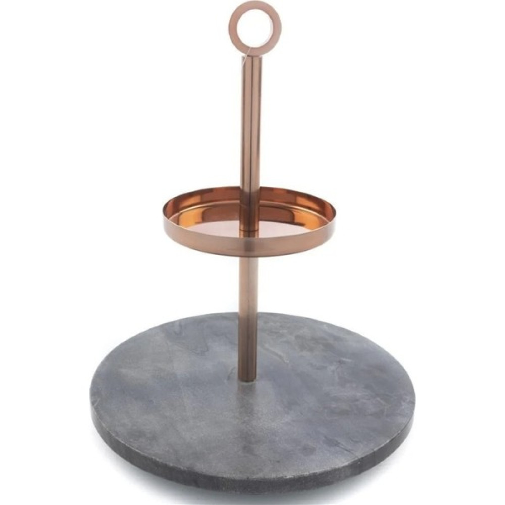 Le Atölye Bronz Siyah Mermer Çelik 2 Katlı Servis 26X13X32CM Oto Boyaları Fiyatı