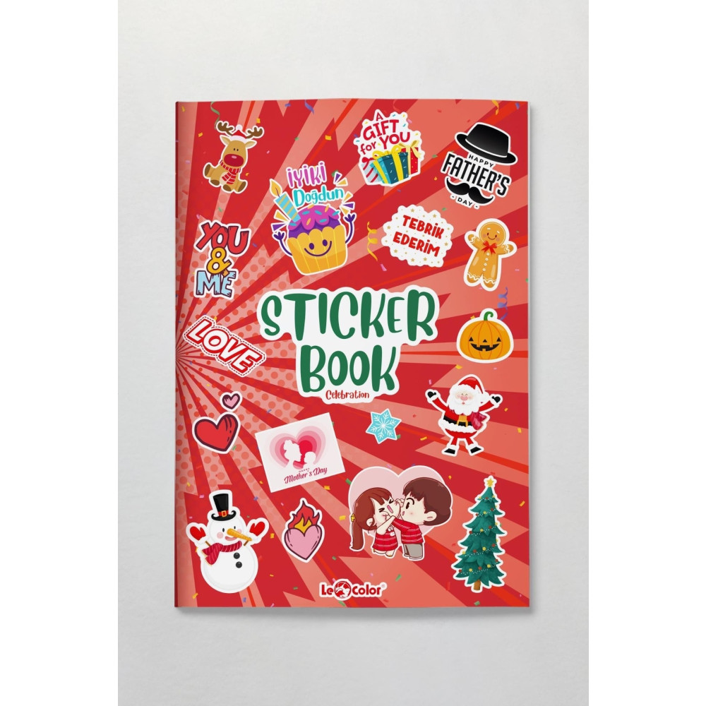 Le Color Sticker Book Yeni Yıl Özel Kutlama Etiket Serisi Defter Fiyatı