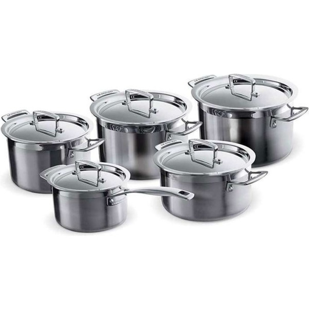 Le Creuset Trıply 10 Pcs Çelık Tencere Setı 9620940000-1000 Tencereler Fiyatı