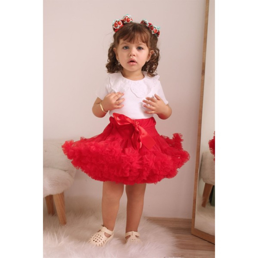 Le Mabelle Kırmızı Kız Çocuk Tütü Etek - Bonita Etek Fiyatı