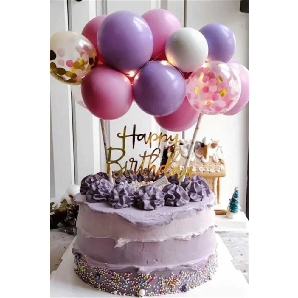 Le Mabelle Pembe - Mor Balon Pasta Süsü Tatlı ve Pasta Malzemeleri Fiyatı