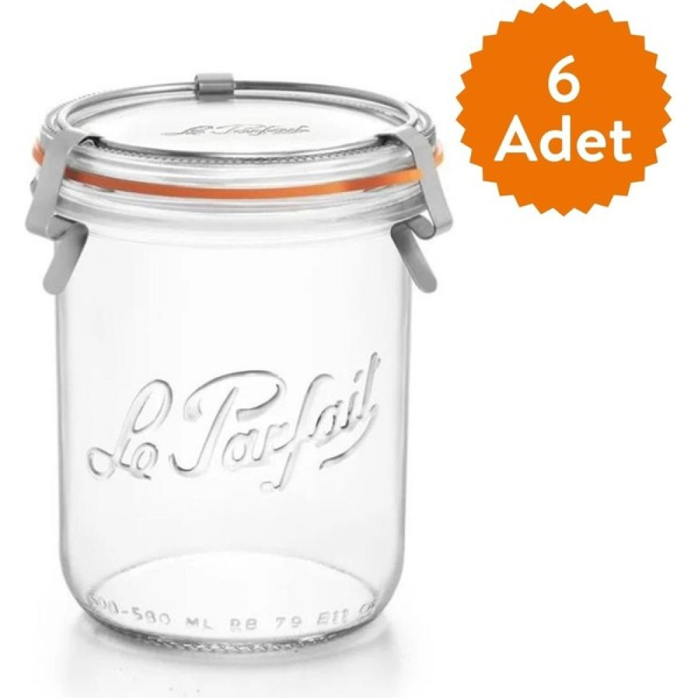 Le Parfait Bistrot Cam Kavanoz 580 Ml (6 Adet) Saklama Kapları Fiyatı