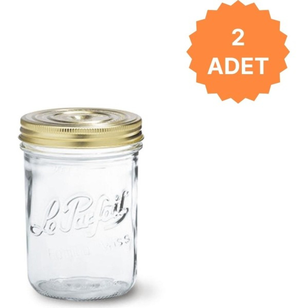 Le Parfait Familia Wiss Cam Kavanoz Sızdırmaz Kapaklı 750ML (2 Adet) - Şeffaf - 750 ml - 2 Adet Saklama Kapları Fiyatı