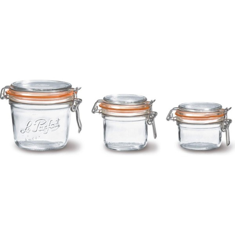 Le Parfait super Terrines 3'lü Küçük Cam Kavanoz Seti (500 ml - 200 ml - 125 ml) Saklama Kapları Fiyatı