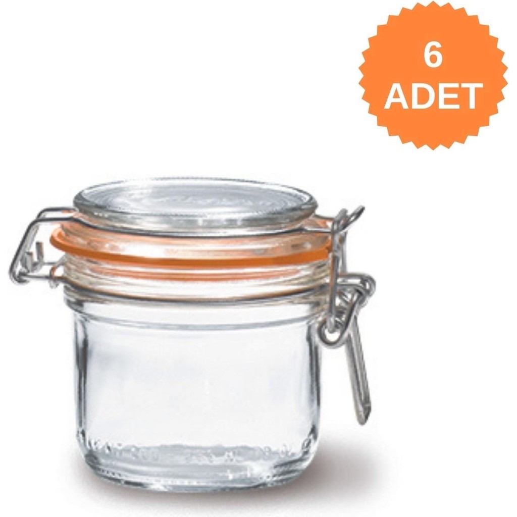 Le Parfait Super Terrines Klipsli/contalı Cam Kavanoz 200 ml (6 Adet) Diğer Fiyatı