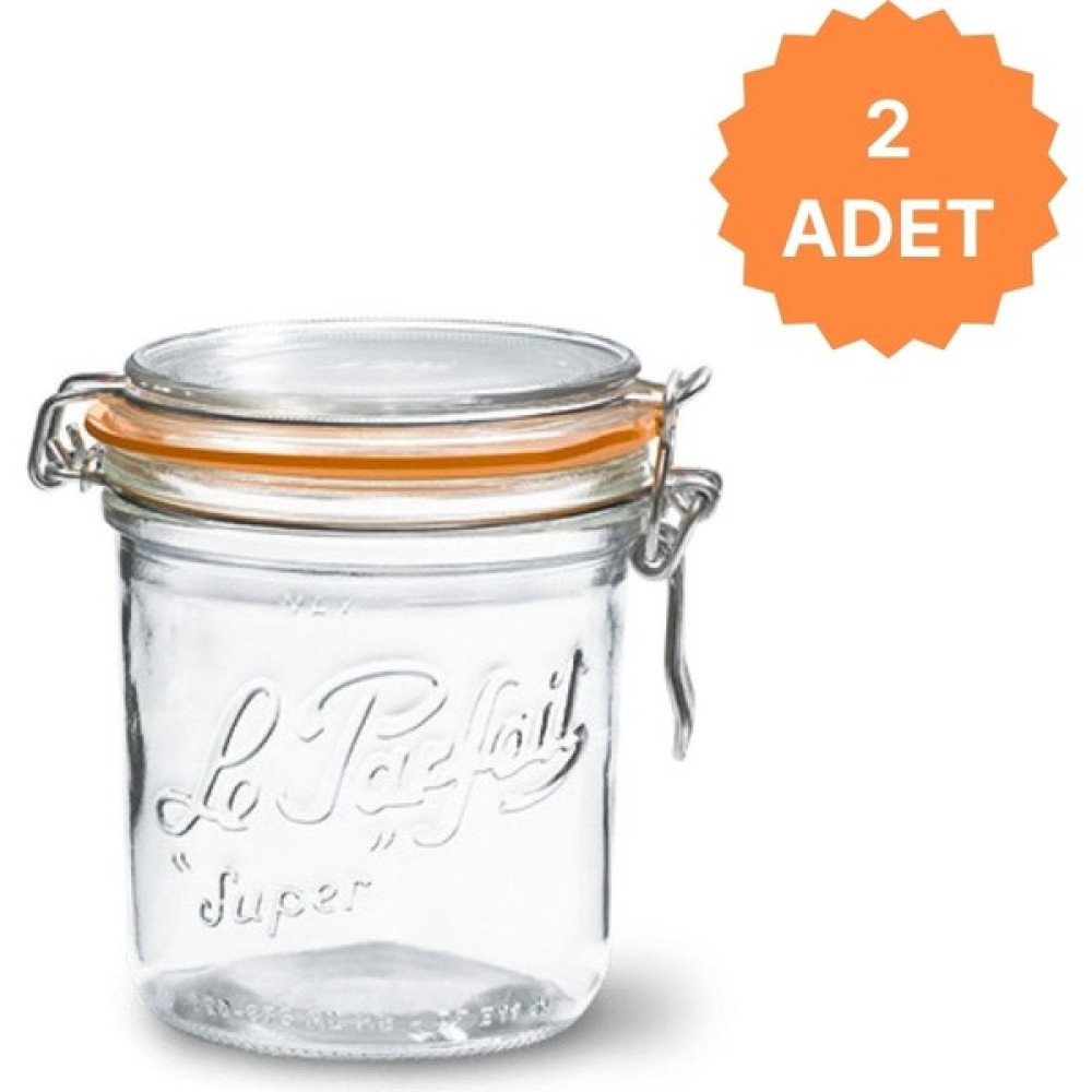 Le Parfait Super Terrines Klipsli/contalı Cam Kavanoz 750ML (2 Adet) - Şeffaf - 750 ml - 2 Adet Saklama Kapları Fiyatı