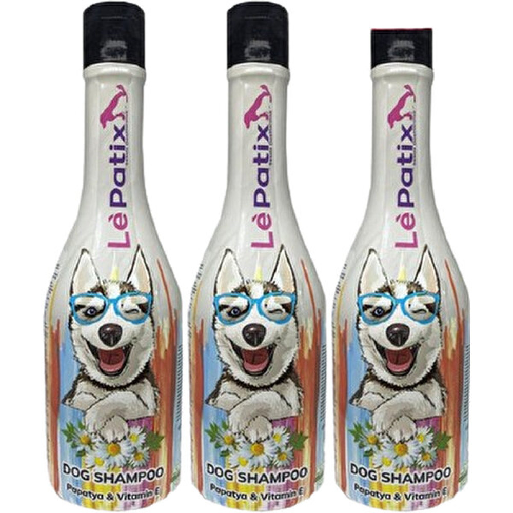 Le Patix Papatya Özlü Köpek Şampuanı Koku Giderici Önleyici Tüy Bakım Şampuanı 400 ml 3'lü Set Evcil Hayvan Ürünleri Fiyatı