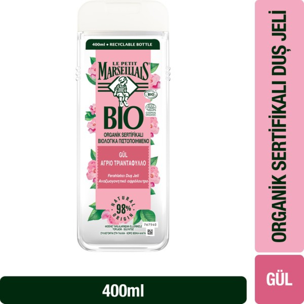 Le Petit Marseillais Bio Gül Duş Jeli 400 ml Duş Jelleri ve Banyo Köpükleri Fiyatı