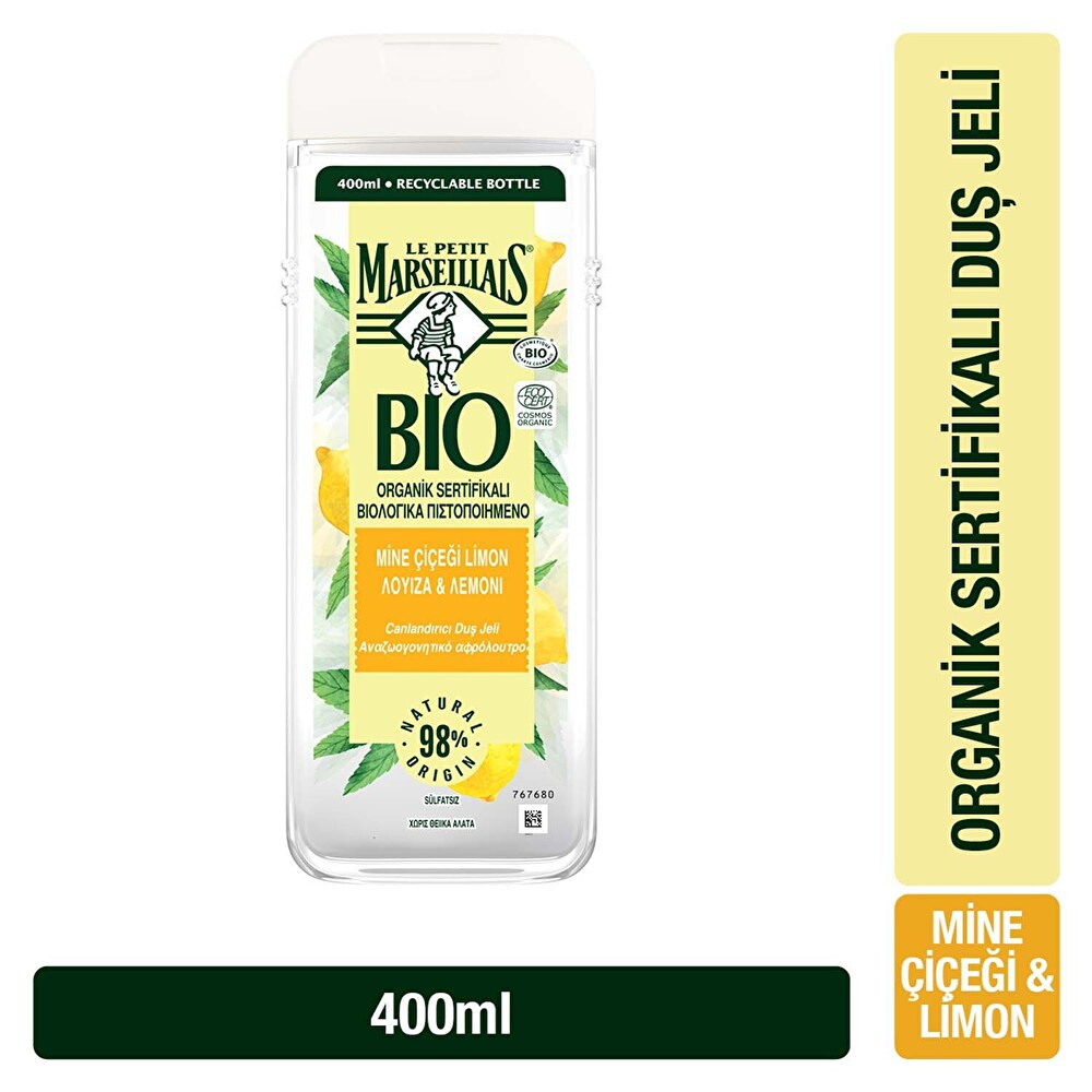 Le Petit Marseillais Bio Mine Çiçeği Limon Duş Jeli 400 ml Duş Jelleri ve Banyo Köpükleri Fiyatı