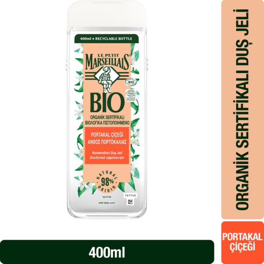 Le Petit Marseillais BIO Organik Sertifikalı Portakal Çiçeği Duş Jeli 400 ml Duş Jelleri ve Banyo Köpükleri Fiyatı