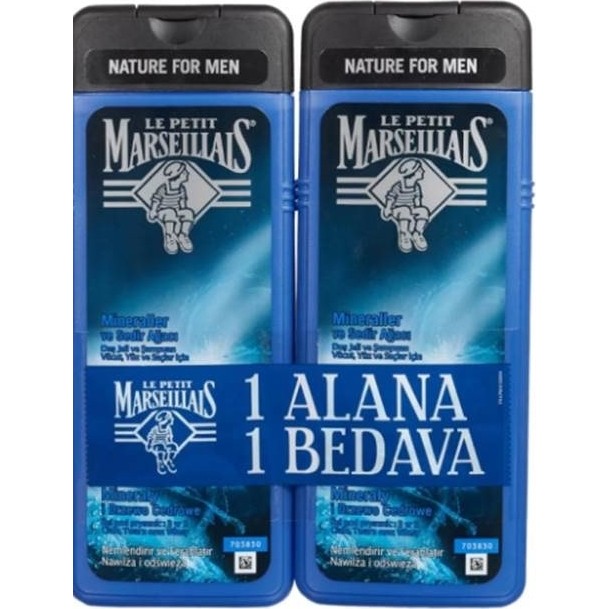 Le Petit Marseillais Men Mineraller ve Sedir Ağacı Duş Jeli 400 ml x2 Diğer Fiyatı