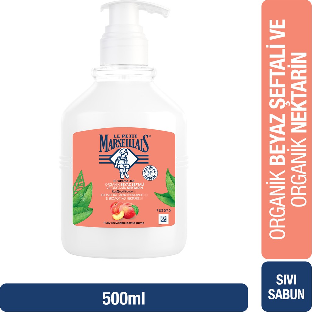 Le Petit Marseillais Organik Beyaz Şeftali Sıvı Sabun 500 ml Diğer Fiyatı