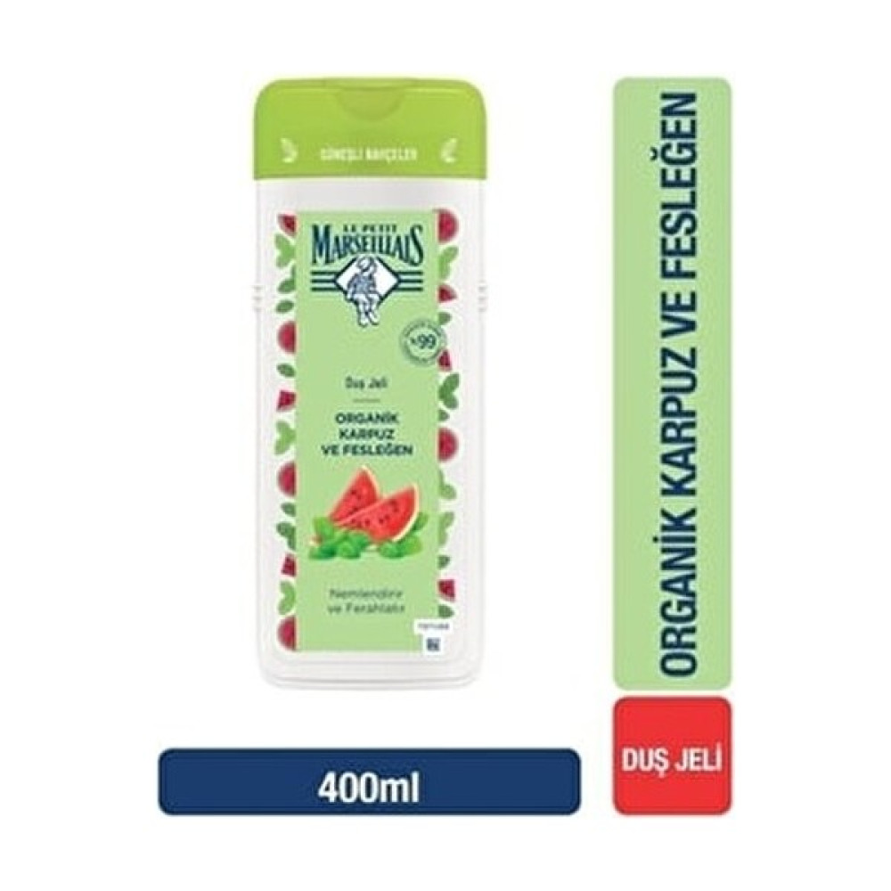 Le Petit Marseillais Organik Karpuz Ve Fesleğen Duş Jeli 400 ml Duş Jelleri ve Banyo Köpükleri Fiyatı