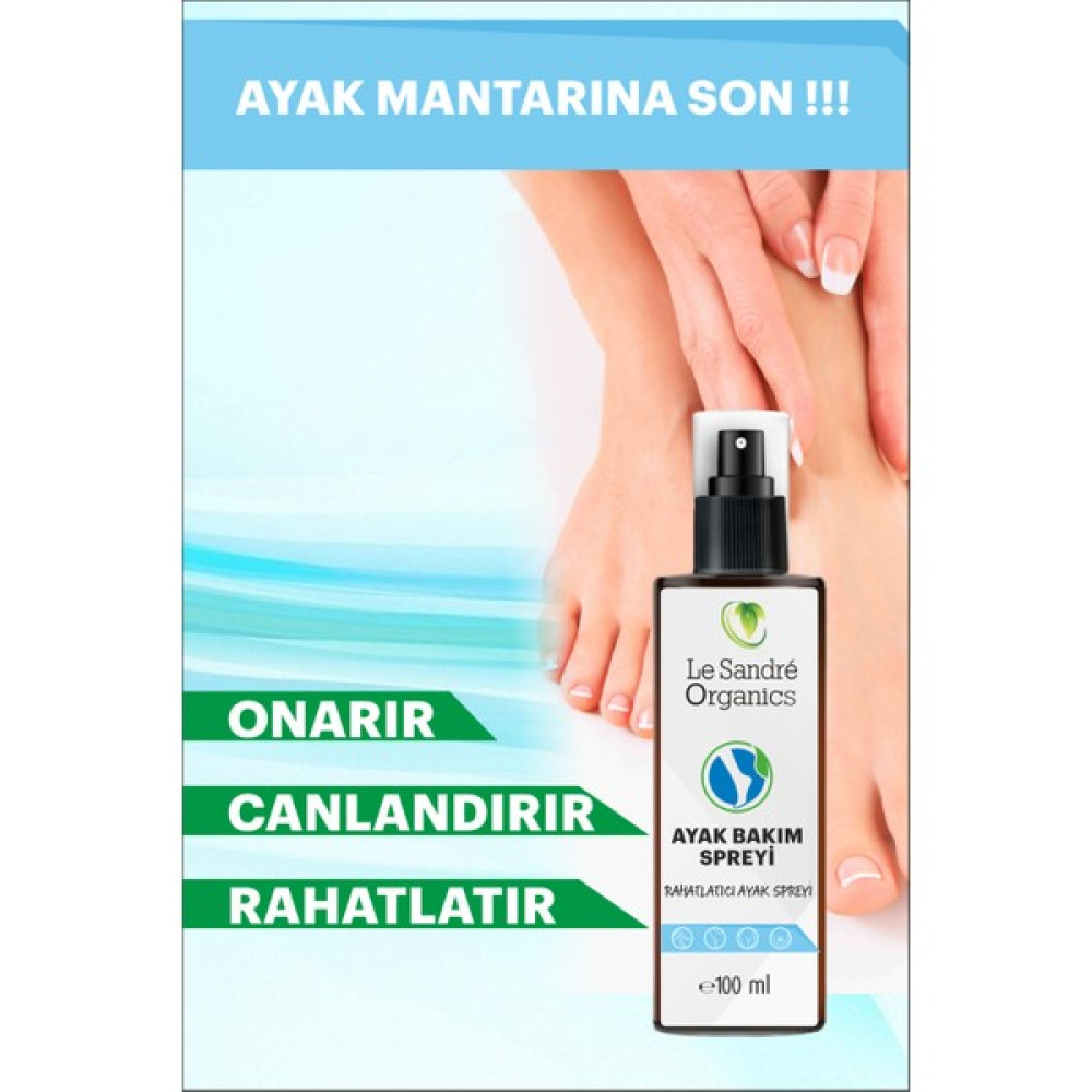 Le Sandre Organics El Ayak Tırnak Mantar Spreyi ve Ayak Kokusu Giderici Ayak Bakımı Fiyatı