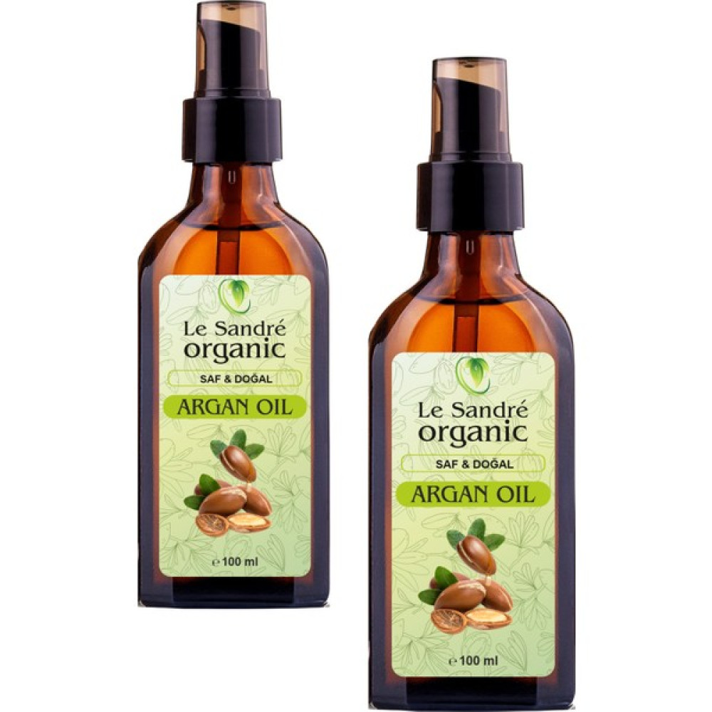 Le Sandre Organics Yavaş Uzayan ve Yıpranmış Saçlara Özel Argan Bakım Yağı Ikili Set 100 ml & 100 ml Saç Bakım Maskeleri & Serumlar & Spreyler Fiyatı