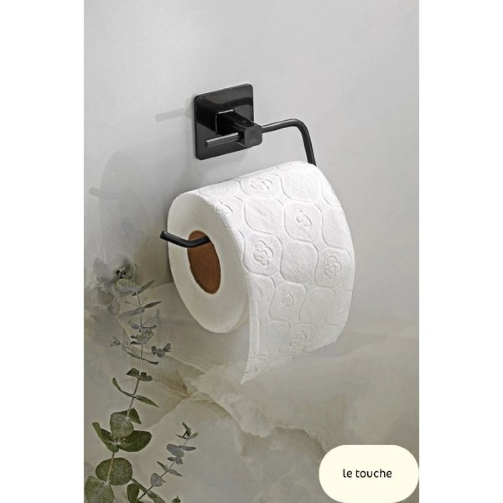 Le Touche Kare Yapışkanlı Açık Tuvalet Kağıtlığı Modern Wc Kağıtlık Tutucu Siyah Tuvalet Kağıtlığı Fiyatı
