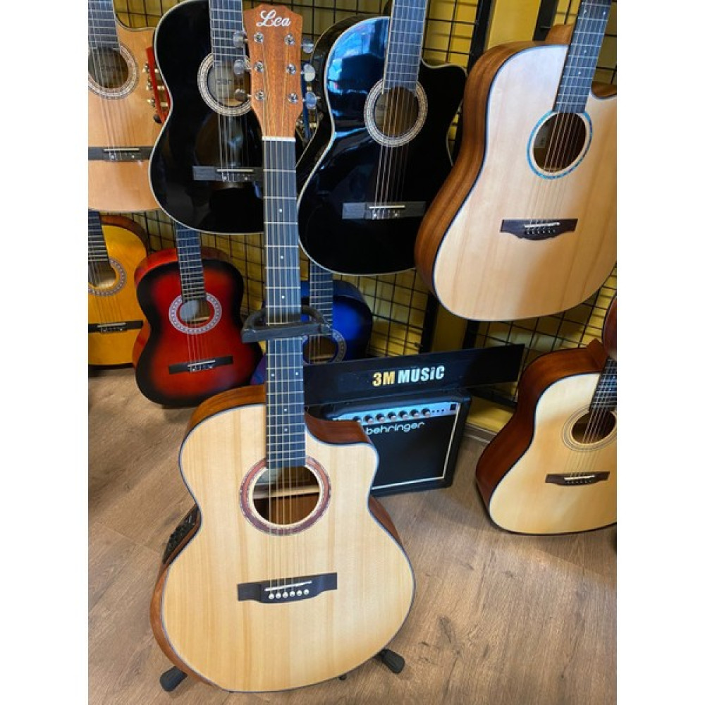 Lea Elektro Akustik Gitar Sahne Gitarı Akustik Gitar - Naturel Akustik Gitarlar Fiyatı