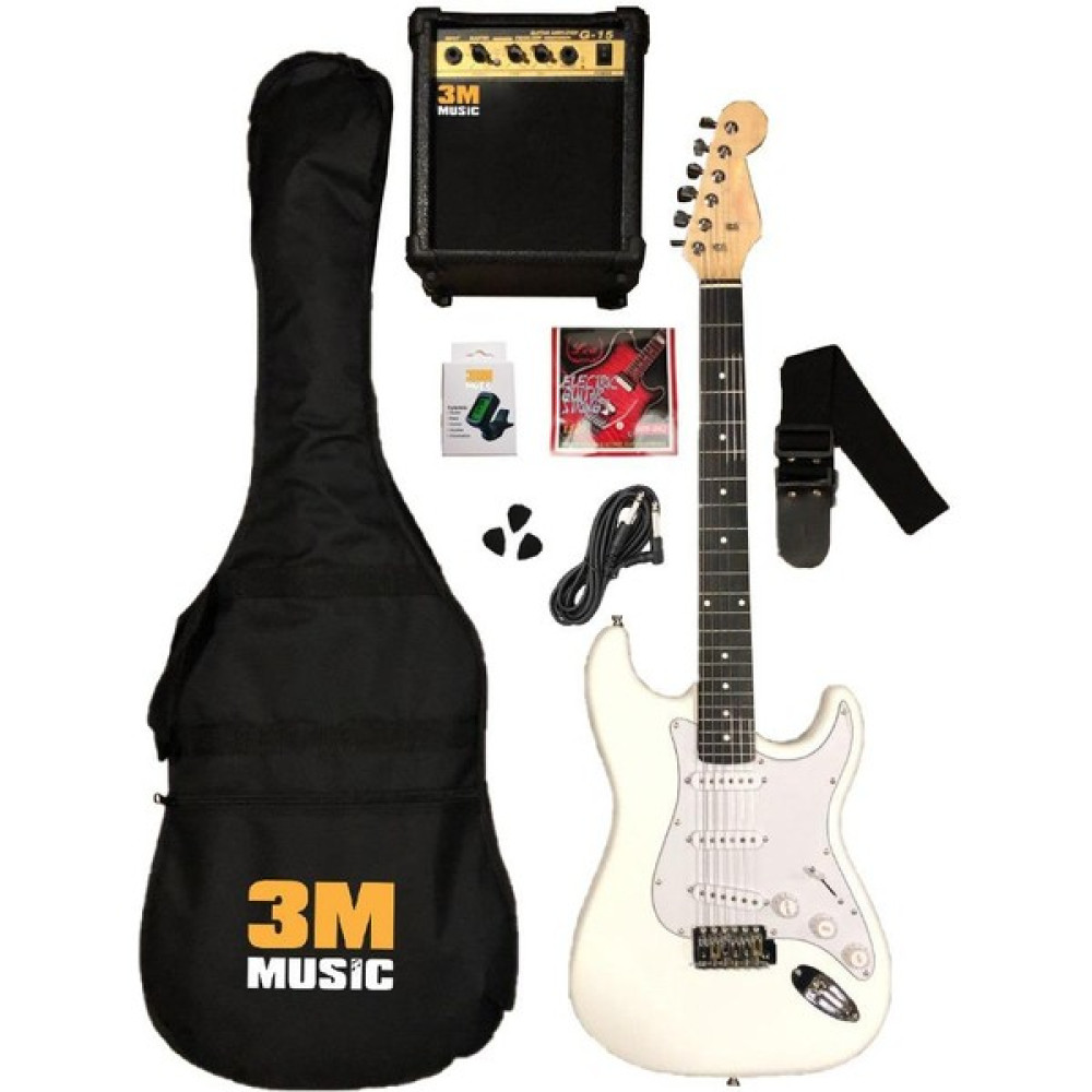 Lea Elektro Gitar Seti (Amfi Dahil Tam Set) - Beyaz Elektro Gitarlar Fiyatı