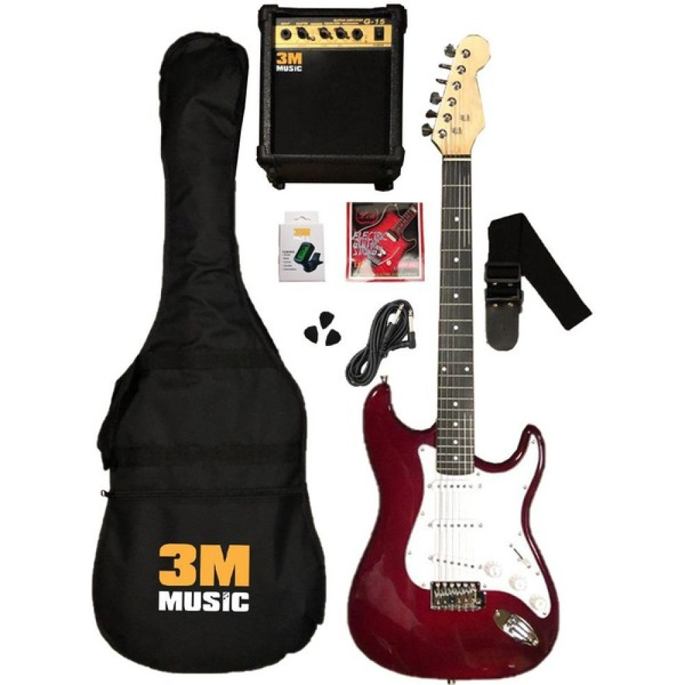 Lea Elektro Gitar Seti (Amfi Dahil Tam Set) - Bordo Elektro Gitarlar Fiyatı