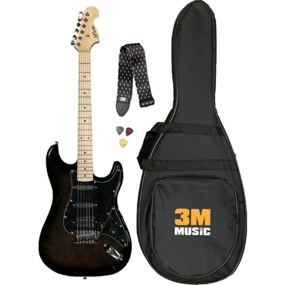 Lea Hss Manyetik Strat Kasa Elektro Gitar Siyah Kılıf Askı Pena Dahil Set Elektro Gitarlar Fiyatı