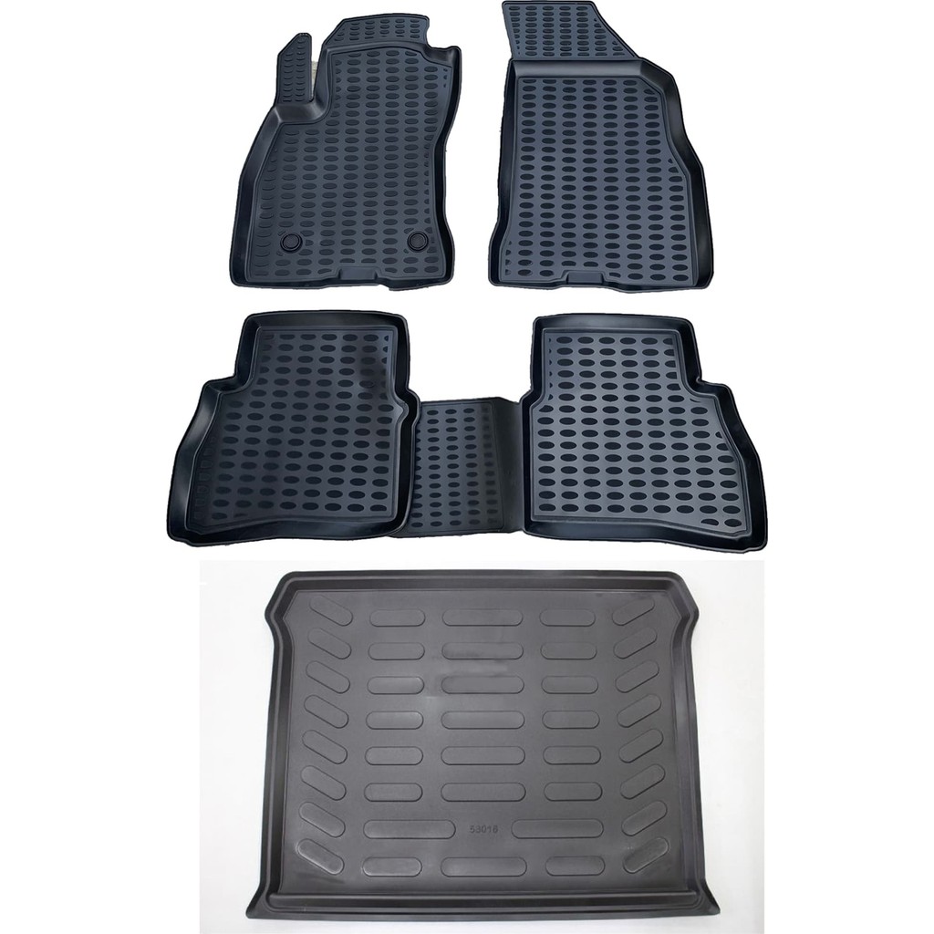 Leader 3D Havuzlu Siyah Paspas Fiat Doblo 2010-2020 Arası Kaymaz Taban Özellikli Araca Özel Paspaslar Fiyatı