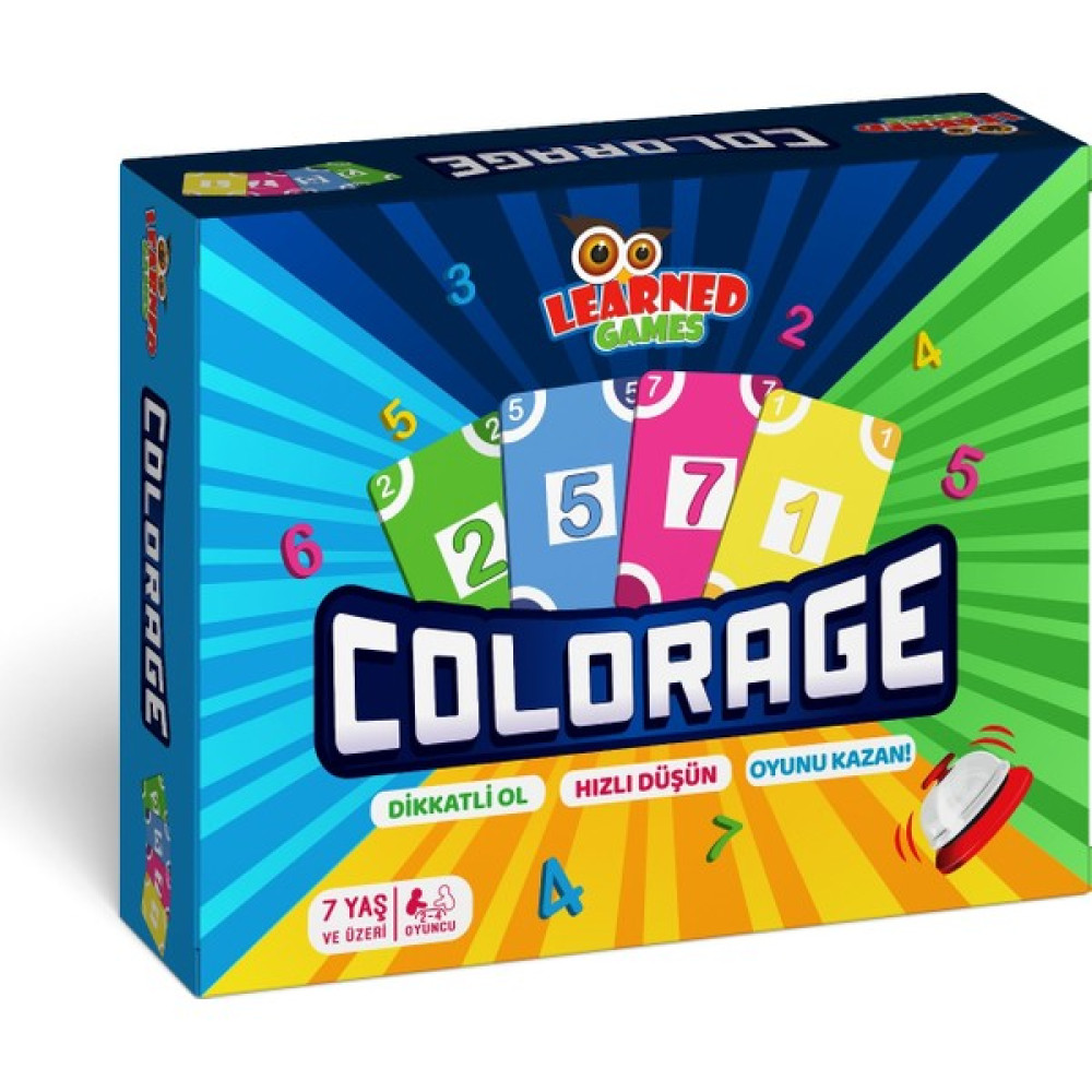 Learned Games Colorage Oyunu Dikkat ve Hızlı Düşünme Oyunu Eğitici Oyuncak Fiyatı