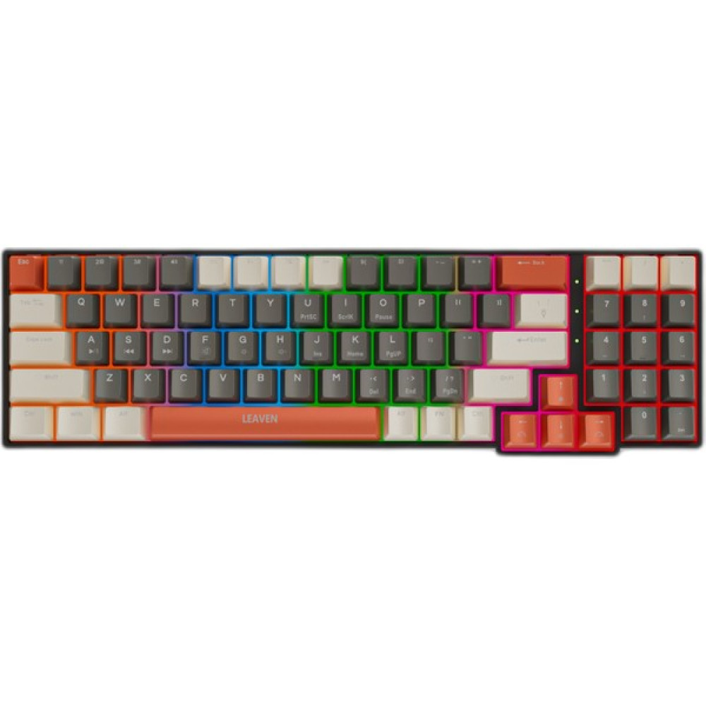 Leaven K780 Kablolu Mekanik Rgb Işıklı Klavye 78 Tuşlu Kompak ve Şık Tasarım Ingilizce Q Klavye Ev ve Ofis Klavyesi - Kırmızı Switch Oyuncu Klavyesi Fiyatı