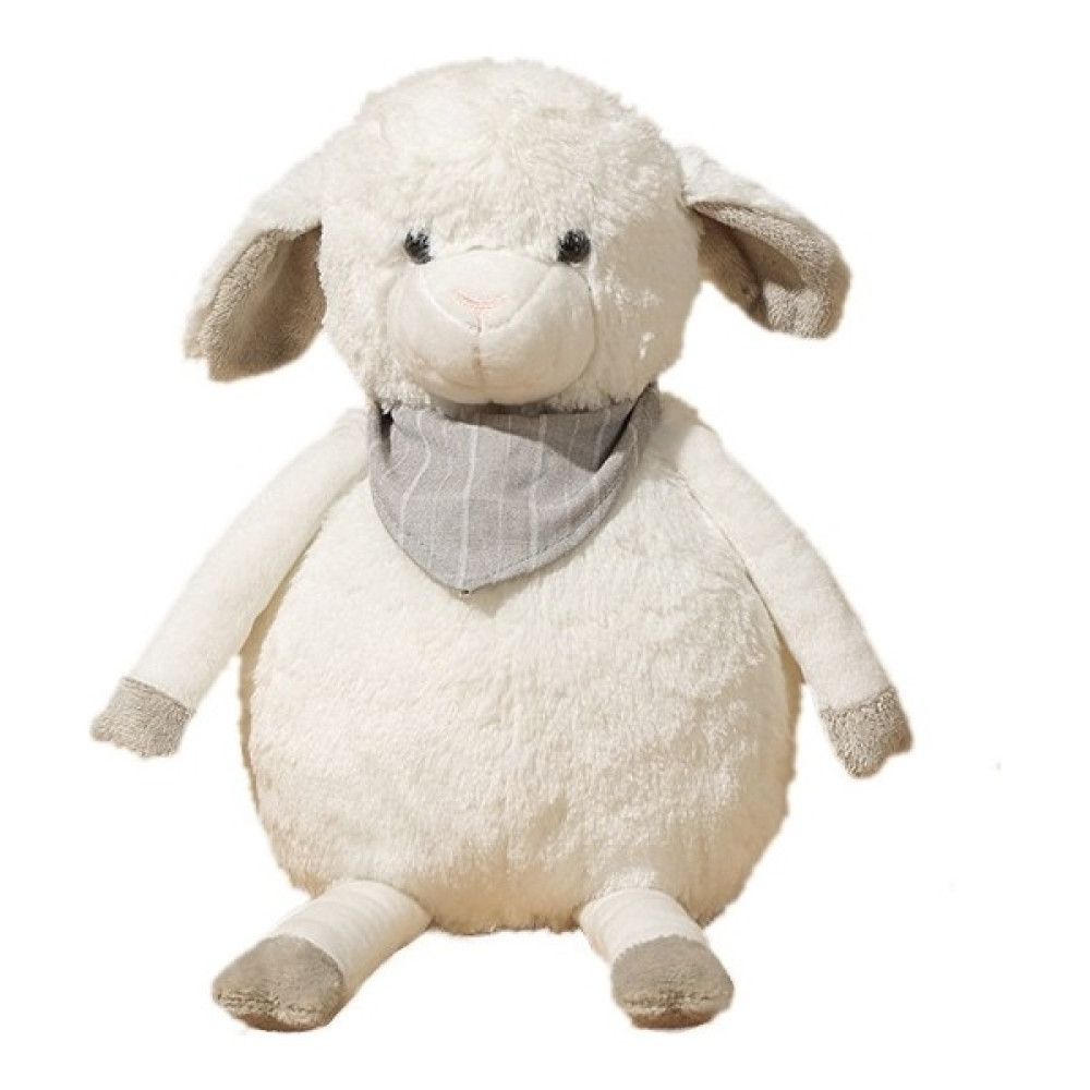 Lebeigo 26CM Beyaz Eşarp Koyun Bebek Hayvan Peluş Oyuncak Bebek (Yurt Dışından) - Beyaz - Gümüş Oto Boyaları Fiyatı