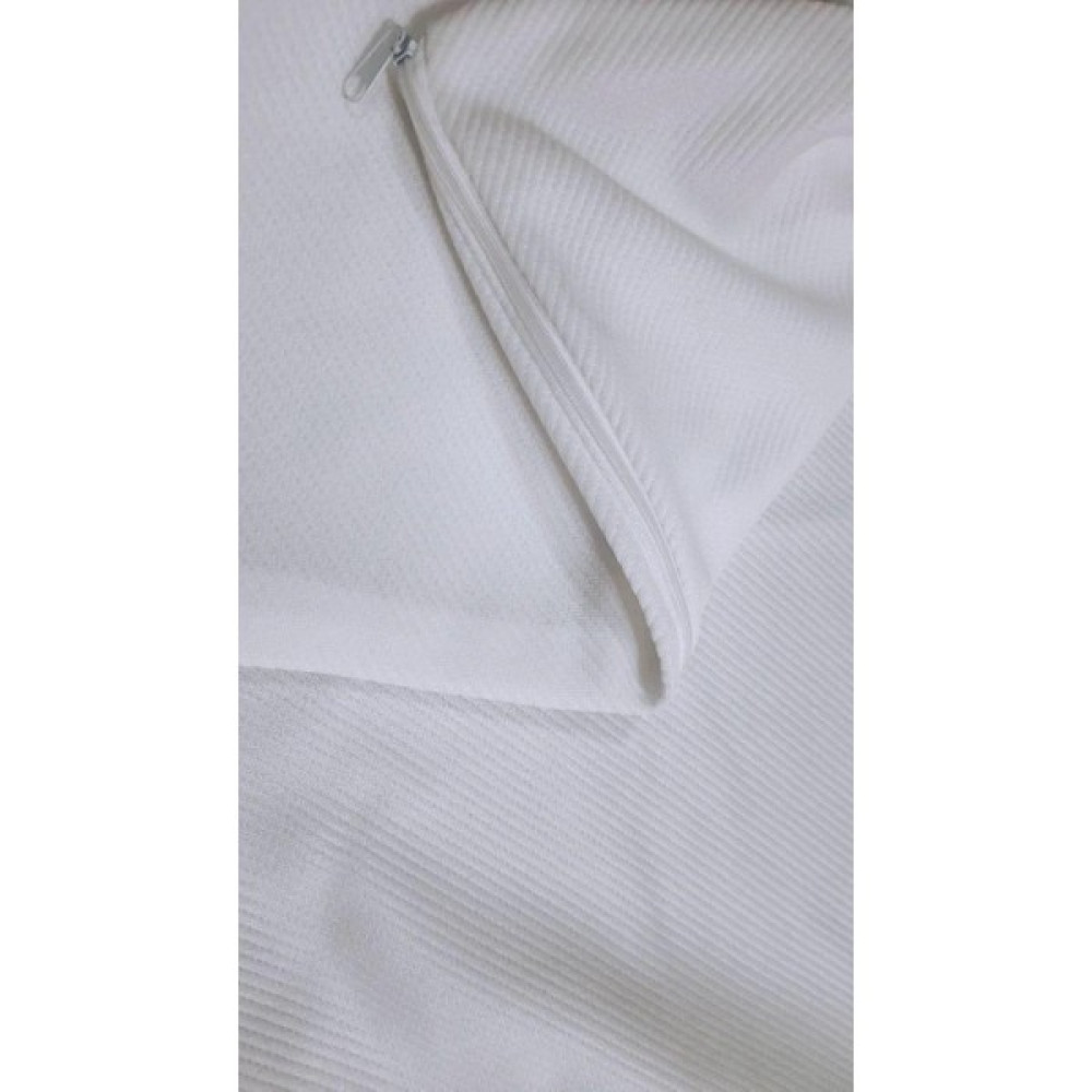 Leblanc Yastık Kılıfı İç Mitil Beyaz Pike Kumaştan Alez Fermuarlı 50 x 70 cm - 50x70 Yastık Kılıfı Fiyatı