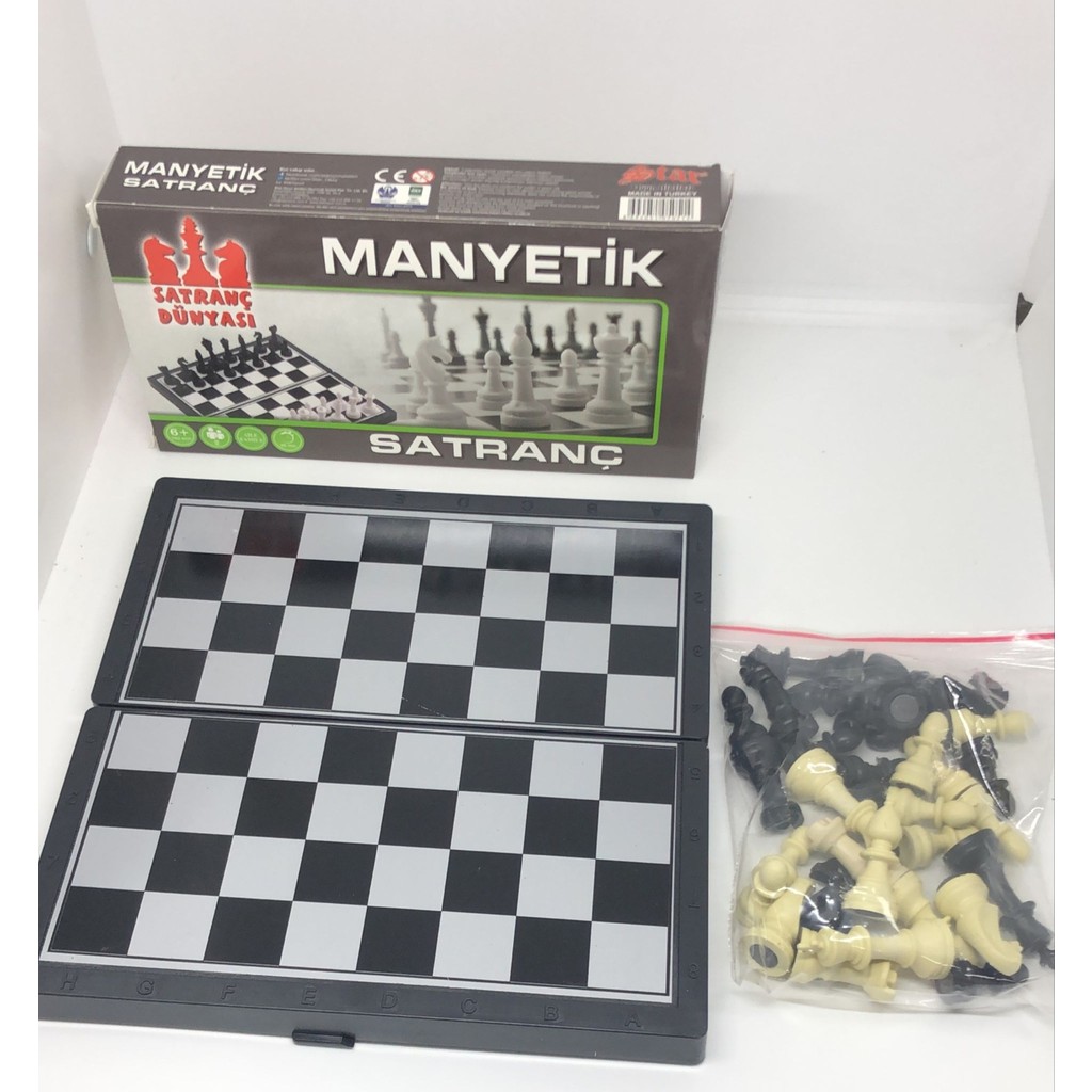 Lebron Manyetik Satranç Seti 1. Sınıf Polistiren Plastik Malzeme ile 225x230x18 mm Boyutunda Satranç Fiyatı
