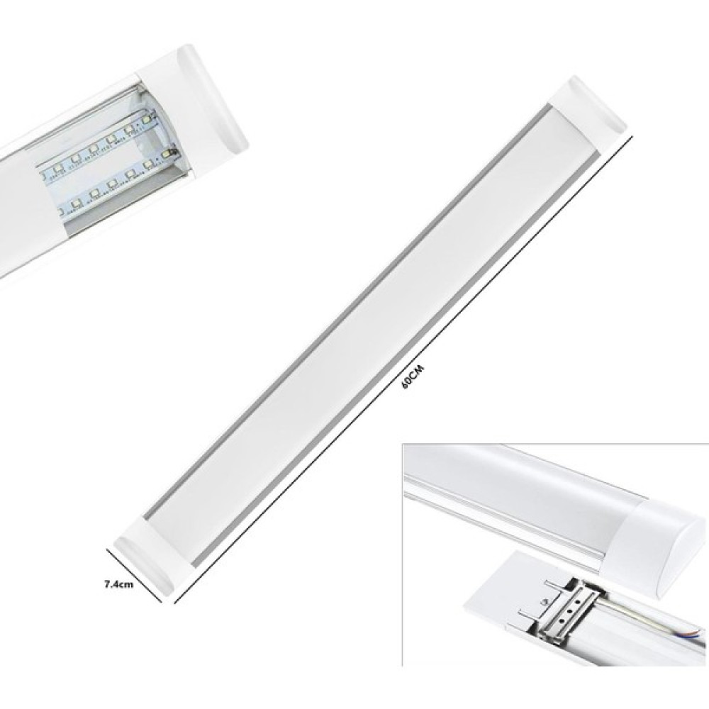 LED Bant Armatür 220V 18W 60CM Beyaz 1980 Lümen (2 Adet) Artıled Art-21 Aplikler Fiyatı