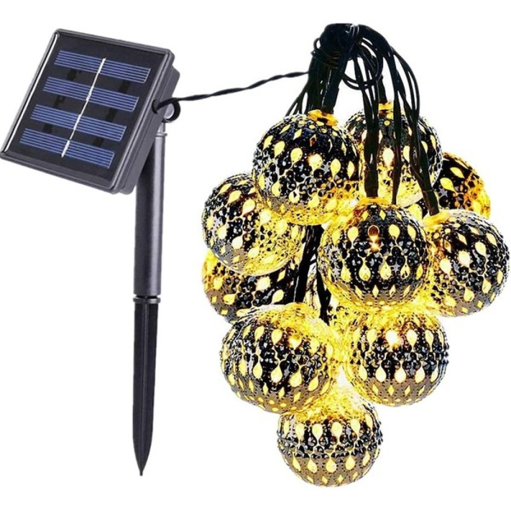 LED Dış Mekan Suya Dayanıklı Güneş Dize Işık 6.5m 30LEDS Bahçeler Düğün Partisi Için Içi Boş Top Lambası(Yurt Dışından) - Sıcak Beyaz Dış Mekan & Bahçe Oyuncakları Fiyatı