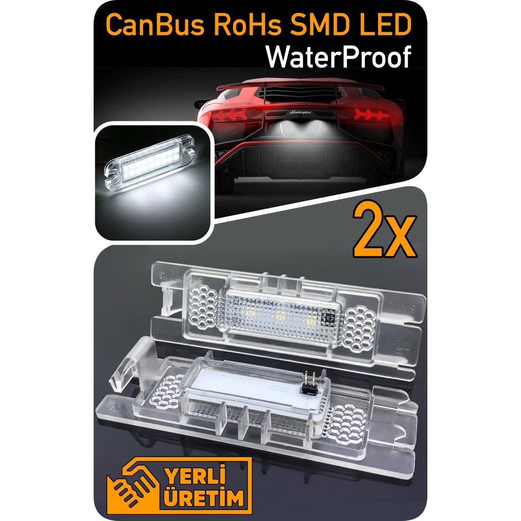 Led Edition Fiat Punto 2 3 Evo Hatchback Canbus LED Plaka Aydınlatma Ledi Lambası Ledli Lambalar Fiyatı